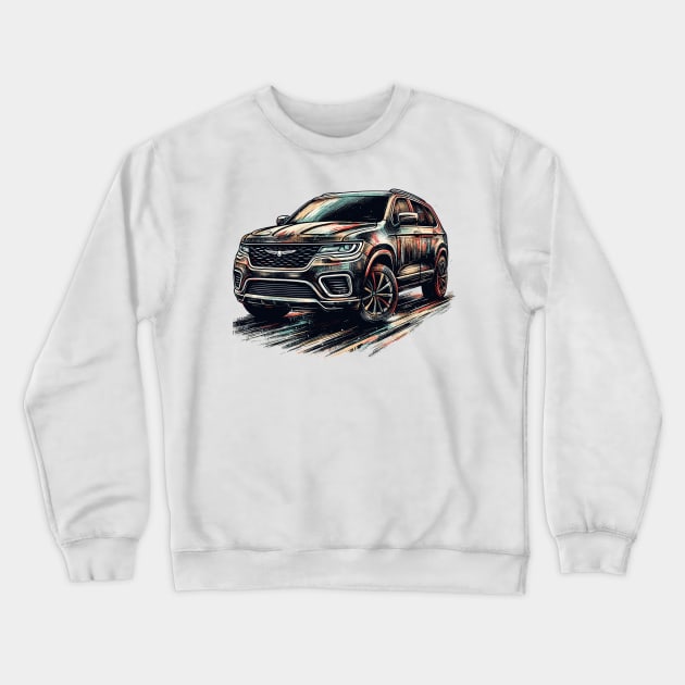 Chrysler Aspen Crewneck Sweatshirt by Vehicles-Art